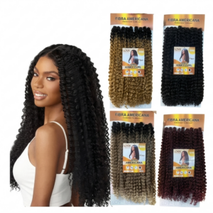 Cabelo Cacheado Modelo Sarah 320g(70cm) Crochet Braid Fibra Americana - Breed Love