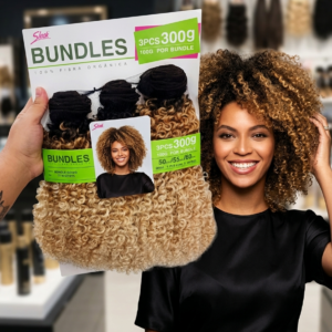Cabelo Cacheado Modelo Bundles Goivo 300g(60cm)- Sleek