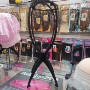 Suporte de plástico dobrável e portátil para perucas