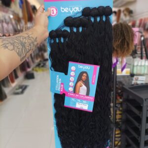 Cabelo Cacheado Hello Miga 320g (80cm)- Fibra de Colágeno- Be.You
